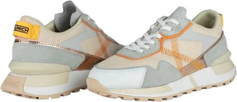 Munich Oranje Casual Textiel Sneakers oor Dames Multicolor Dames