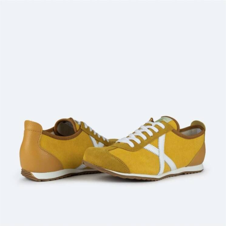 Munich Osaka 567 Sneaker Wit en Geel Contrast Yellow Heren