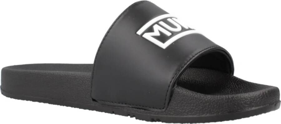 Munich Platte Slider D Logo Zwart Black Heren