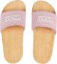 Munich Platte Slider Houten Flip-flops Pink - Thumbnail 3