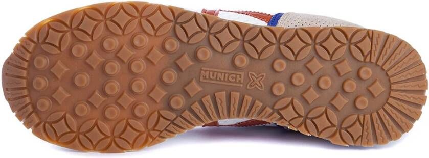 Munich Retro Running Sneakers met Beige Accents
