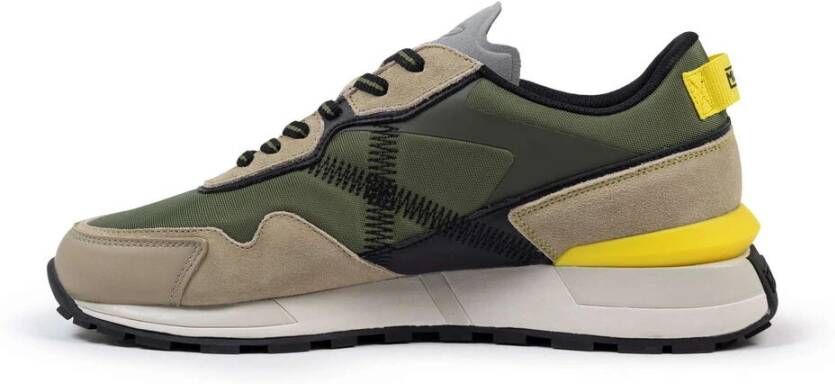 Munich Retro-sportieve Pulsar Sneakers in Khaki Multicolor Heren
