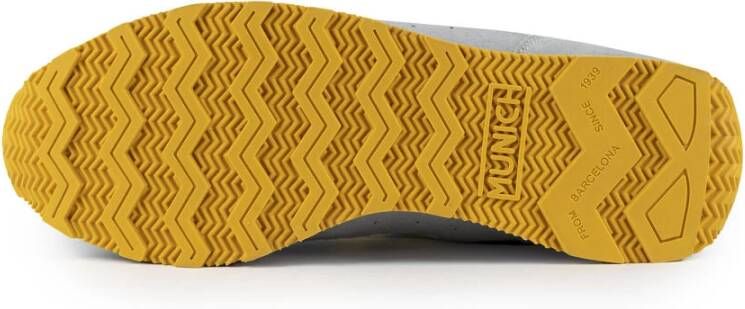 Munich Retro Stijl Sneaker Blauw Suède Multicolor Heren