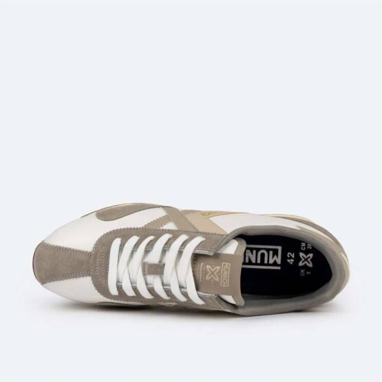 Munich Retro Street Style Sneakers Beige Heren