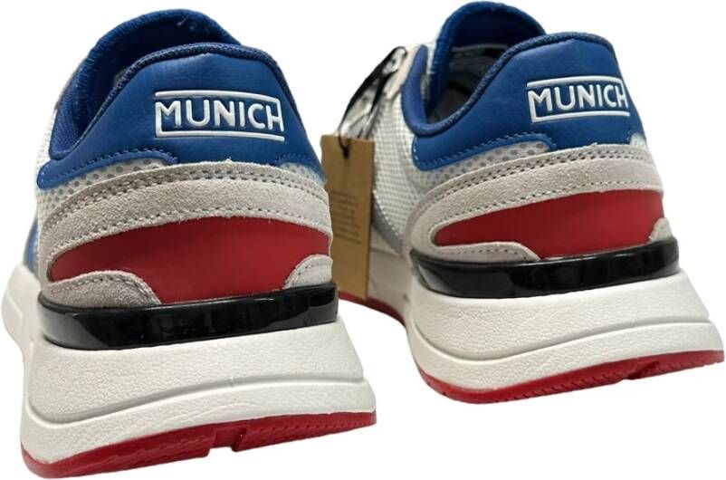 Munich Sneaker van suède en nylon rubberen zool Multicolor Heren