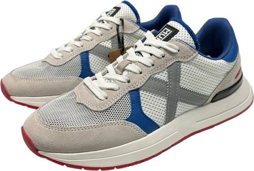 Munich Sneaker van suède en nylon rubberen zool Multicolor Heren