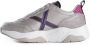 Munich Casual Grijze Leren Dames Sneakers Gray Dames - Thumbnail 3