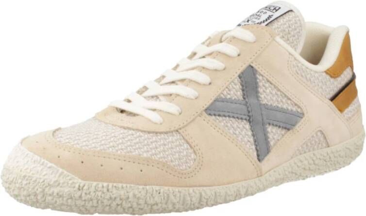 Munich Stijlvolle Herensneakers Beige Heren