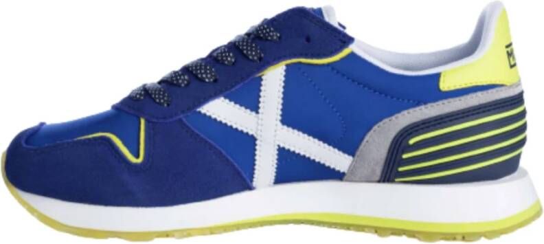 Munich Blauw Navy Massana 461 Suède Textiel Sneakers Blauw Heren