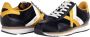 Munich Retro Geïnspireerde Veterschoenen Zwart Goud Multicolor Heren - Thumbnail 5