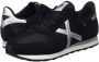 Munich Zwarte Leren Sneakers oor Heren Black Heren - Thumbnail 2