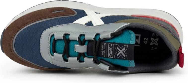 Munich Speed Blauw Comfort Sneakers Multicolor Heren