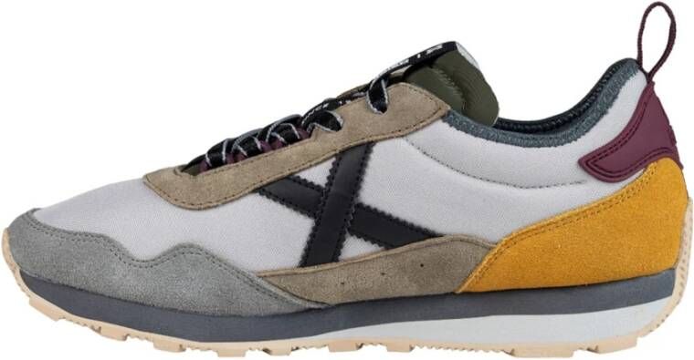 Munich Sportieve Grijze Textiel Sneakers Multicolor Heren
