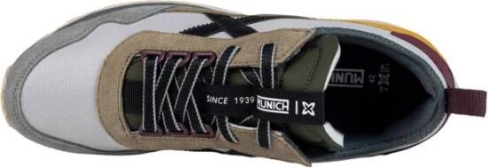 Munich Sportieve Grijze Textiel Sneakers Multicolor Heren