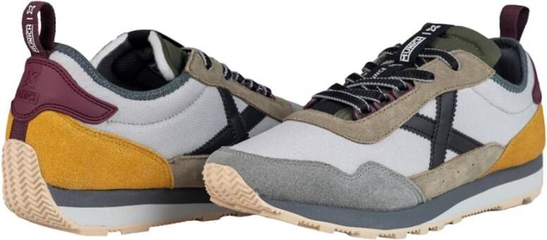 Munich Sportieve Grijze Textiel Sneakers Multicolor Heren