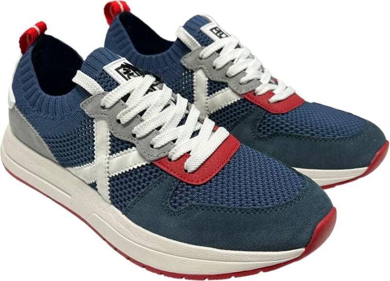 Munich Suède Slip-On Sneaker Rubberen Zool Multicolor Heren