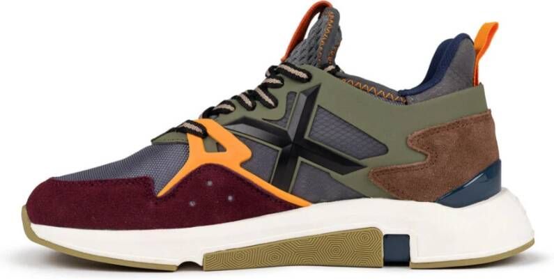 Munich Vintage-geïnspireerde Sneaker met Innovatief Design Multicolor Heren