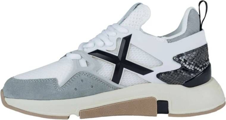 Munich Witte Casual Textiel Sneakers oor rouwen Multicolor Dames