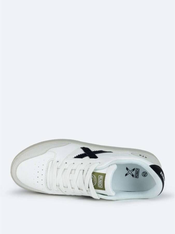 Munich Witte Leren Sneakers White Heren