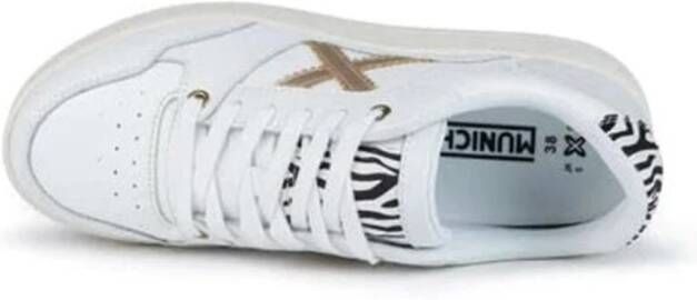 Munich Witte Zebra Sneakers White Dames