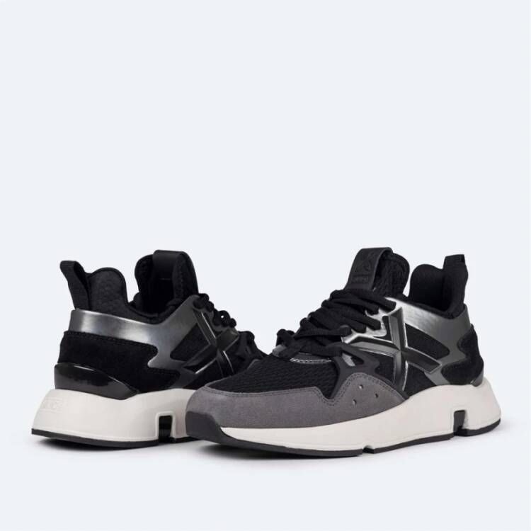 Munich Zwarte Sneakers Evolutie Ontwerp Kwaliteit Black Dames