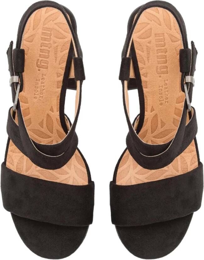 mustang 53390 Sandalen met hak Black Dames