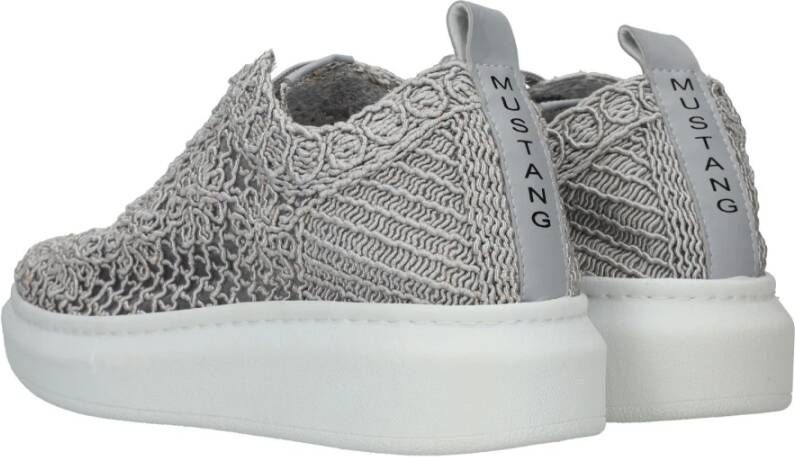 mustang Beige Bloemen Sneakers voor Dames Gray Dames