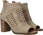 Mustang Beige geweven sandalette met rits Beige Dames - Thumbnail 6