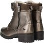 Mustang Shoes Veterschoenen enkellaars hakken in metallic-look smalle vorm - Thumbnail 11