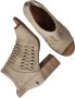 Mustang Beige geweven sandalette met rits Beige Dames - Thumbnail 4