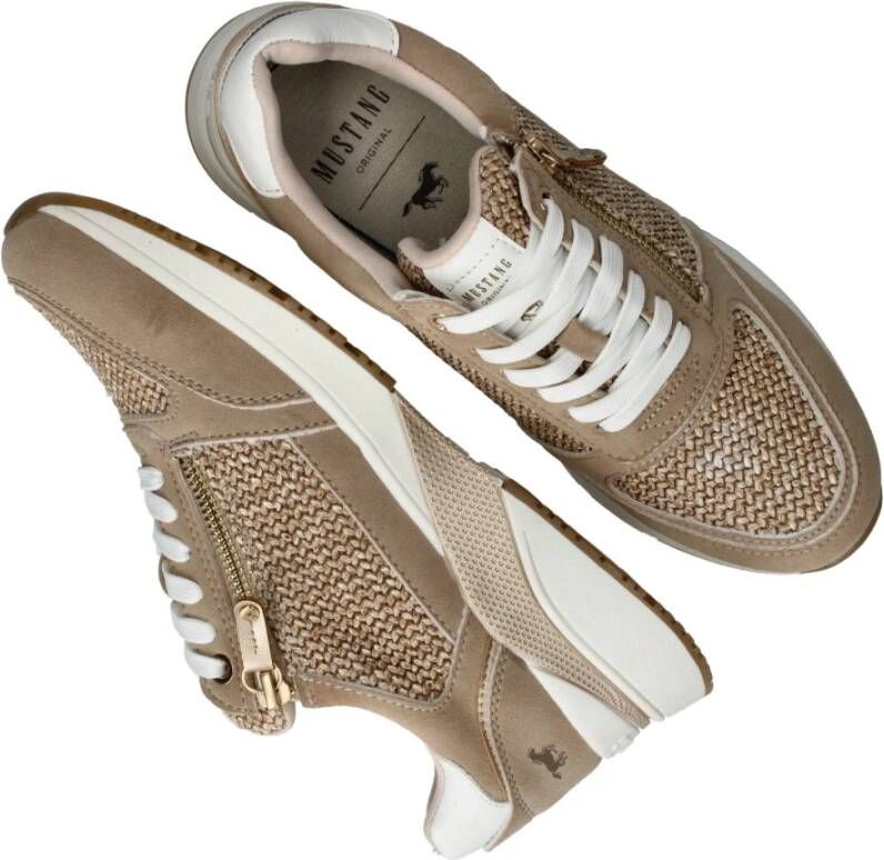 mustang sneaker Beige Dames