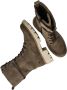 Mustang Winter Hoge Veterschoen Beige Dames - Thumbnail 7