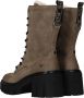 Mustang Warme Platform Veterschoen voor Dames Gray Dames - Thumbnail 5