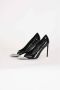 N21 Zwarte platte schoenen met zilveren neus Black Dames - Thumbnail 4