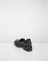 N21 Zwarte leren platte schoenen met gouden logo Black Dames - Thumbnail 5