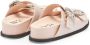 N21 Roze Gevlochten Sandalen met Kristallen Gespen Pink Dames - Thumbnail 10