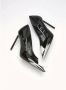 N21 Zwarte platte schoenen met zilveren neus Black Dames - Thumbnail 2
