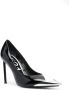 N21 Zwarte platte schoenen met zilveren neus Black Dames - Thumbnail 7