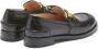 N21 Zwarte leren platte schoenen met gouden logo Black Dames - Thumbnail 4
