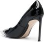 N21 Zwarte platte schoenen met zilveren neus Black Dames - Thumbnail 6