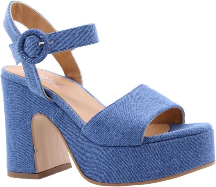 Nando Neri Hoge hak sandalen Wassenaar Blue Dames