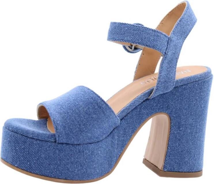 Nando Neri Hoge hak sandalen Wassenaar Blue Dames