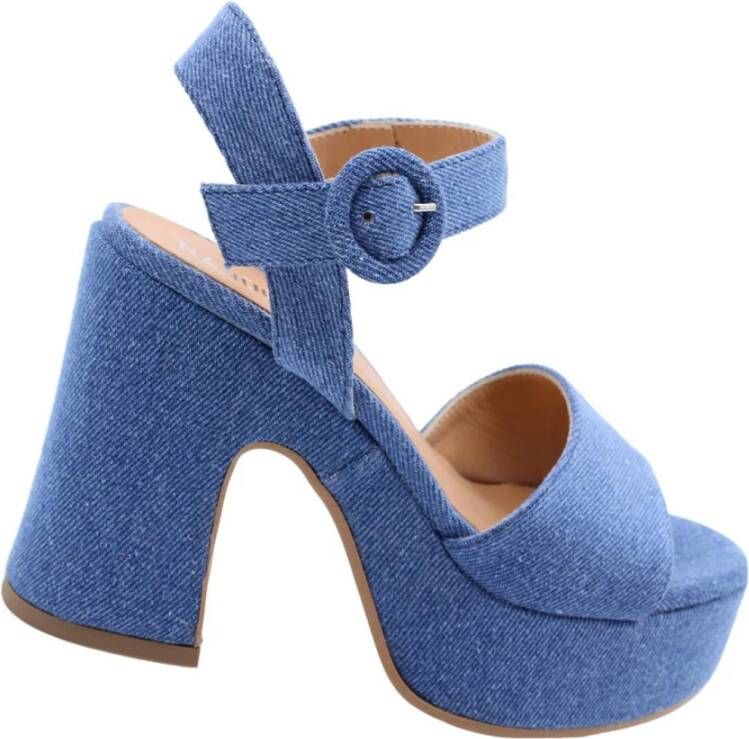 Nando Neri Hoge hak sandalen Wassenaar Blue Dames