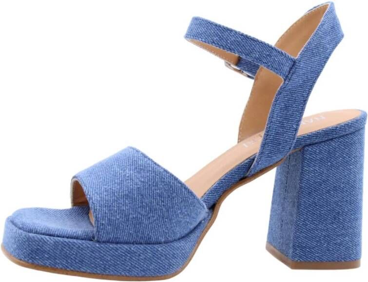 Nando Neri Hoge hak sandalen voor vrouwen Blue Dames