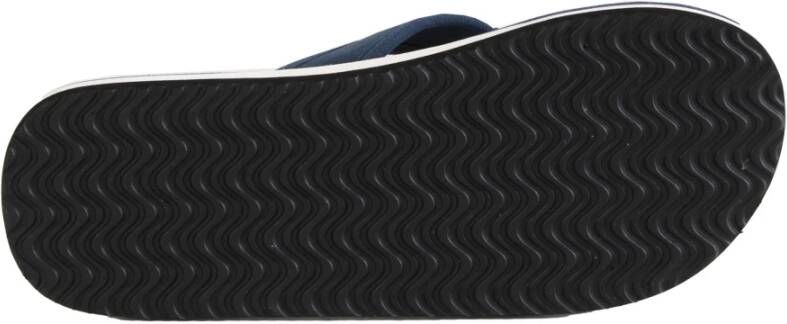 Napapijri Blauwe Katoenen Slippers