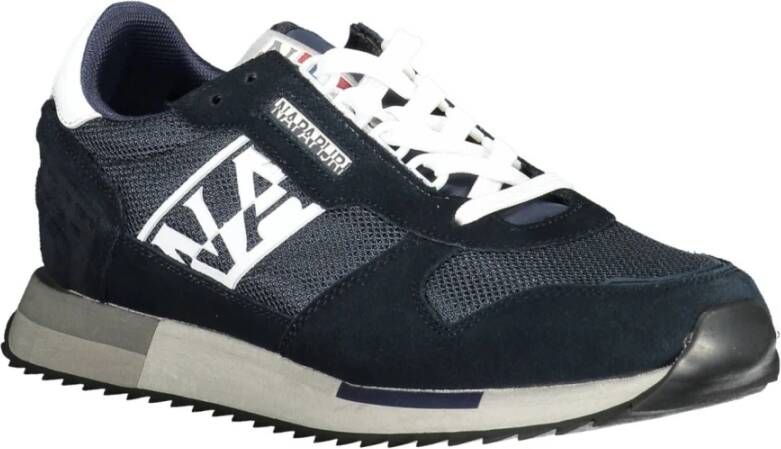 Napapijri Blauwe Sneaker Polyester Blue Heren