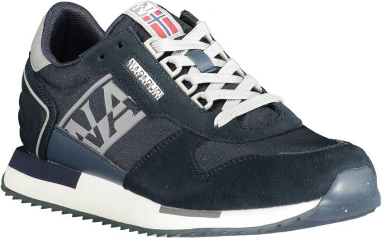 Napapijri Blauwe Sportieve Veterschoenen met Contrastdetails Blue Heren