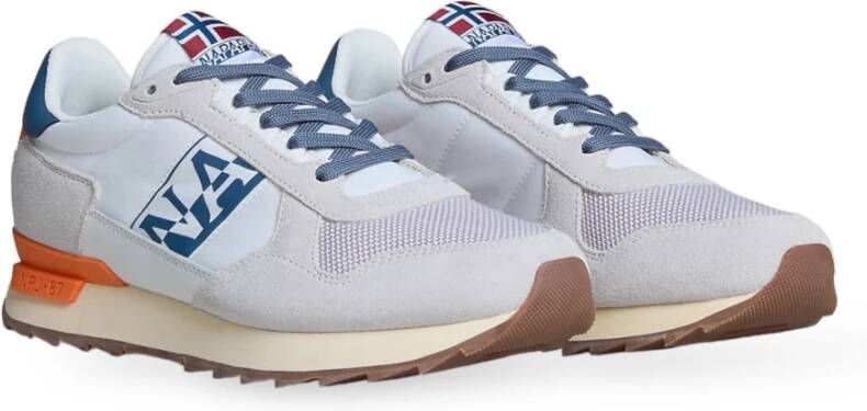 Napapijri Bright White Sneakers Stab Multicolor Heren