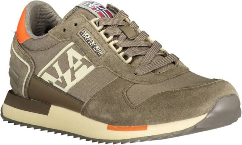 Napapijri Bruine Sneaker Polyester Materiaal Brown Heren