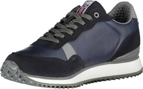 Napapijri Contrasterende Sneakers met Kenmerkende Stijl